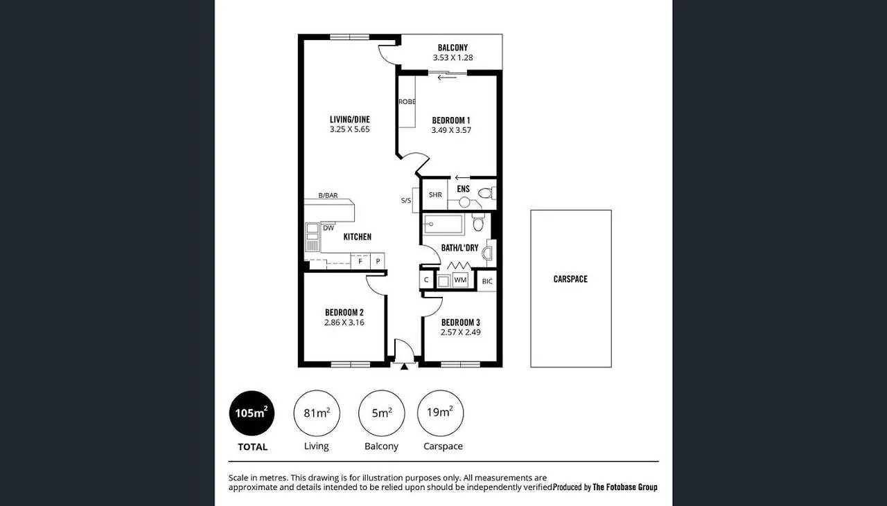 Adelaide Cbd Apartment - 3Br, 2Bath & Carpark